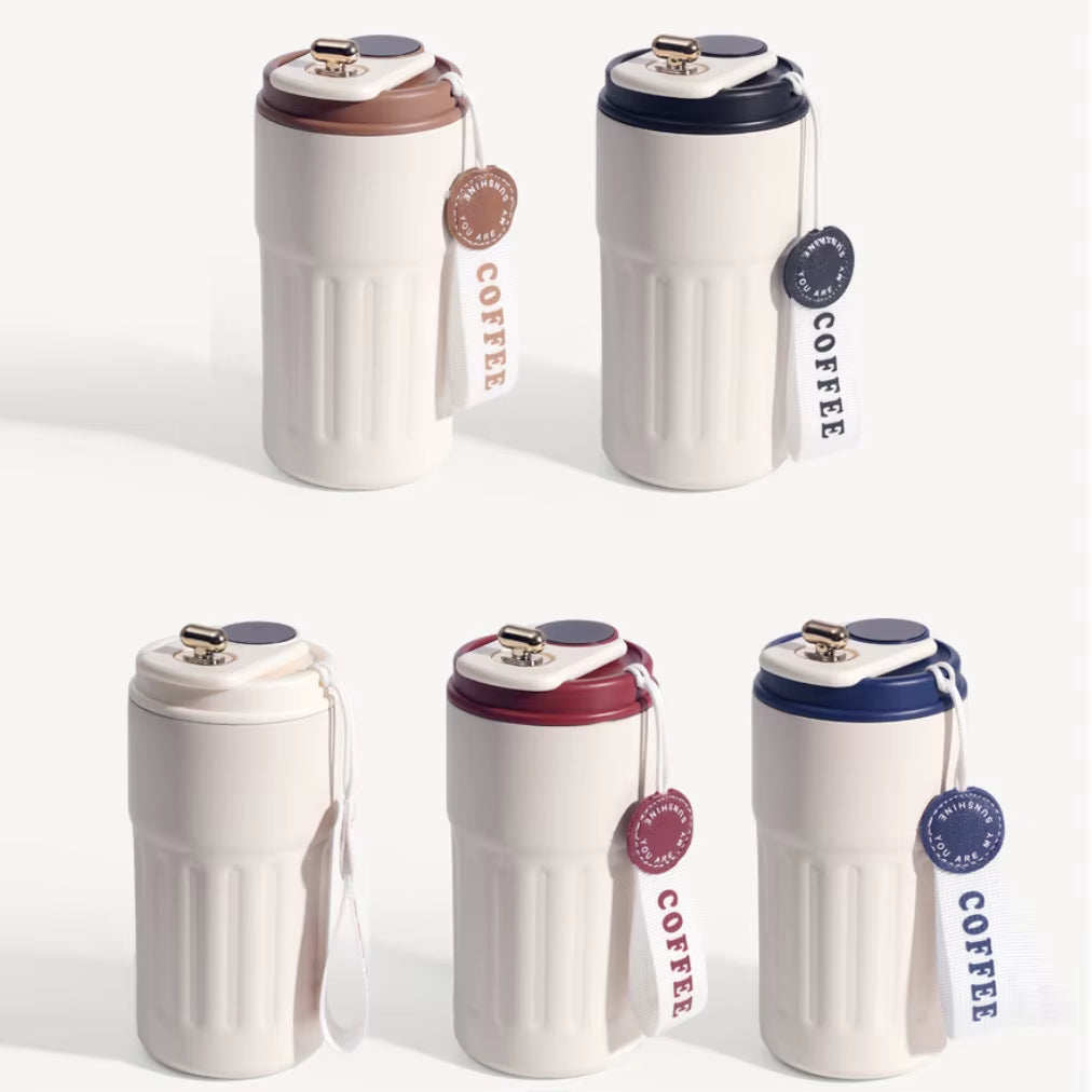 Intelligent 316 Stainless Steel Coffee Cup Temperature Display Insulated Cup Winter Office Hot Water Cup Gift 460ML Travel