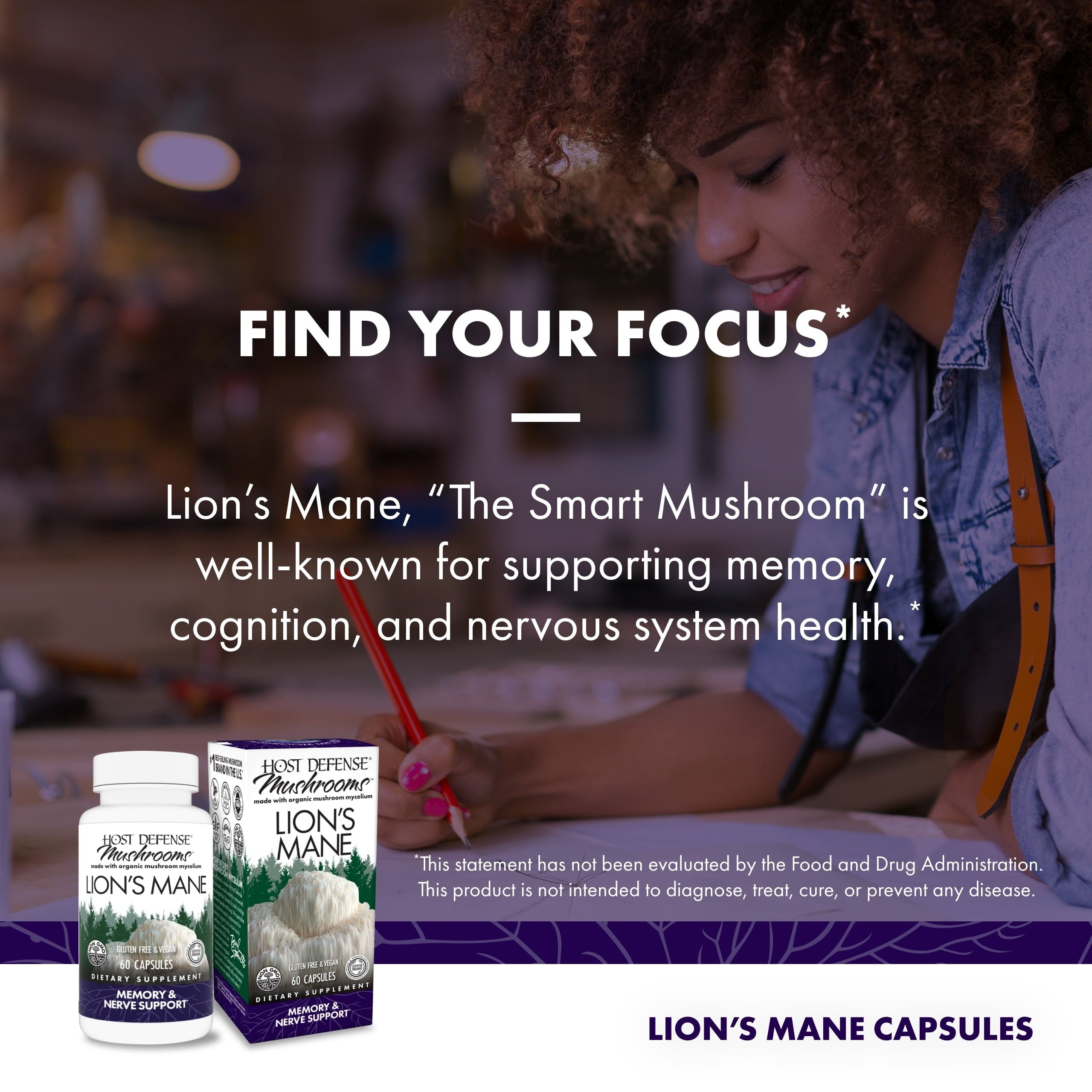 Lion'S Mane - 60 Capsules (30 Servings)