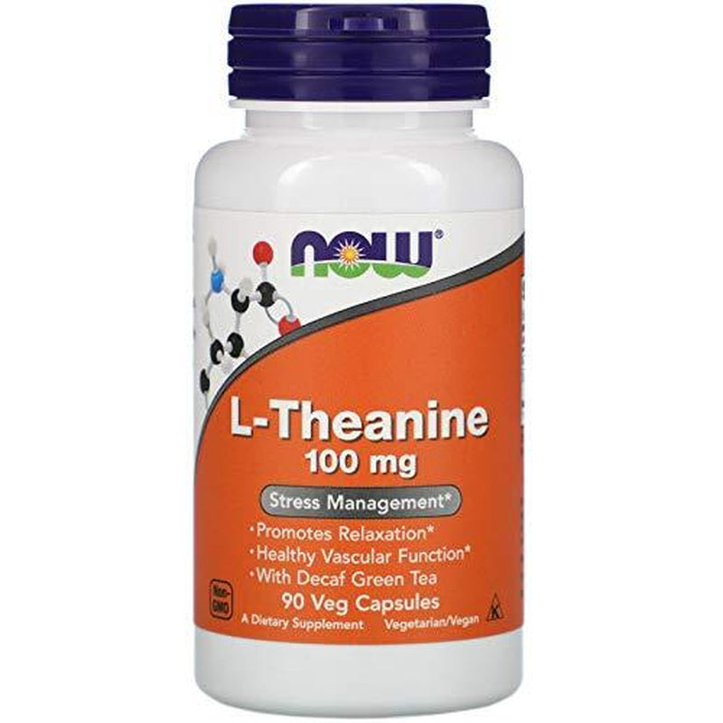 NOW FOODS L-Theanine 100 Mg 90 Veg Capsules