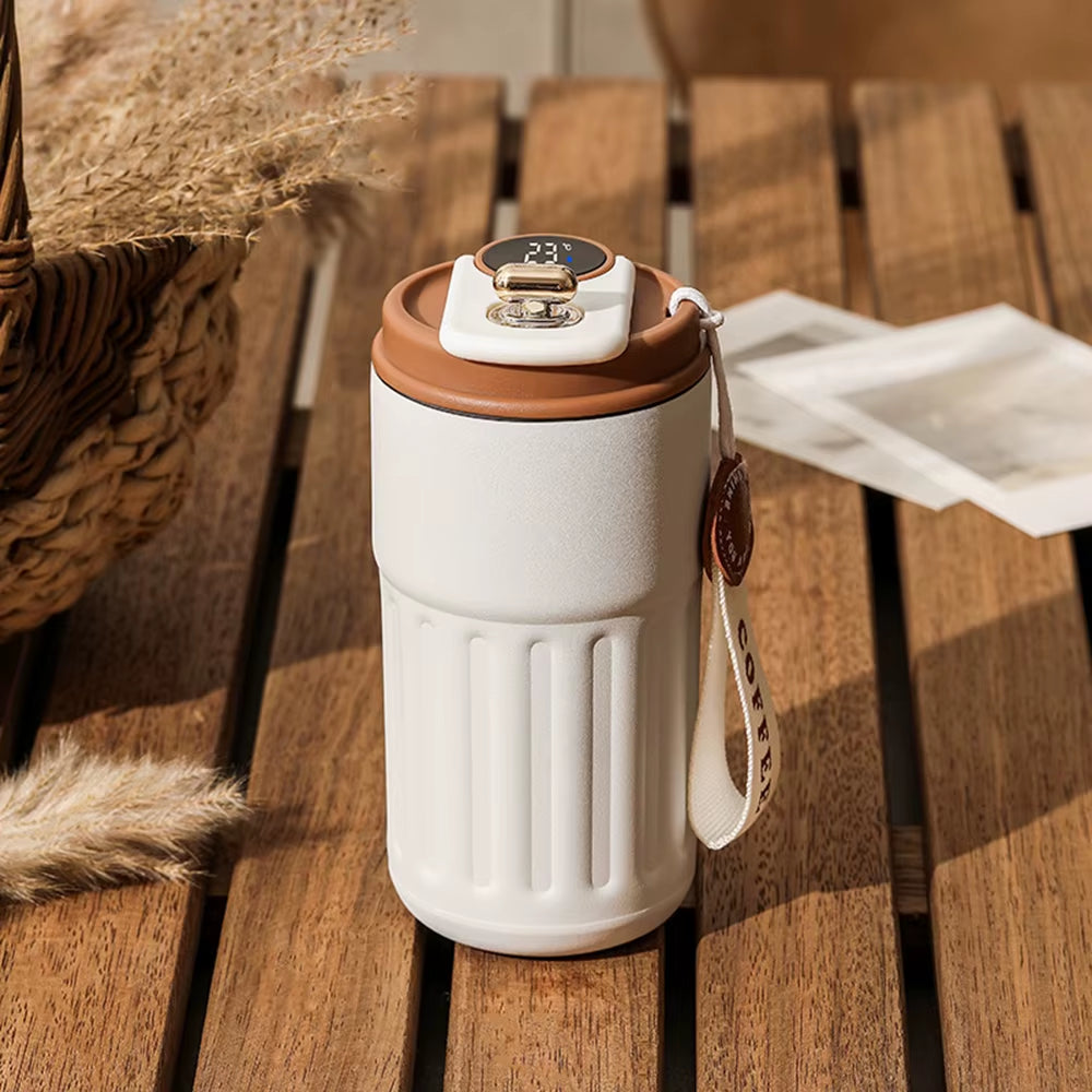 Intelligent 316 Stainless Steel Coffee Cup Temperature Display Insulated Cup Winter Office Hot Water Cup Gift 460ML Travel