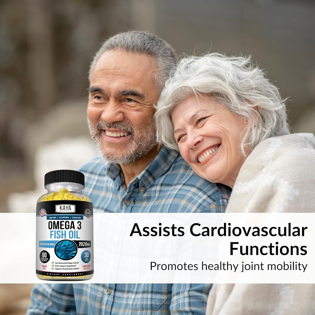 Kaya Naturals Omega 3 Supplement - Nature Made Omega 3 Fish Oil - 100% Pure